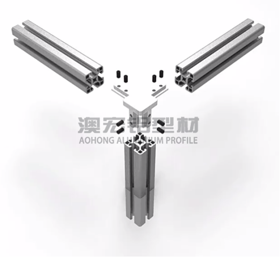 鋁型材配件 使用在正方形型材，30鋁型材或40鋁型材框架中，兩根橫向型材減去30、40mm，立柱減去一定的厚度距離，搭配頂絲擰緊固定。<br />
	<p>
		&nbsp; &nbsp; &nbsp; &nbsp; 澳宏鋁業是鋁型材廠家，專注鋁型材定制，其鋁型材型號和鋁型材配件齊全，想了解更多鋁型材連接方式，歡迎電詢：13381909160。
	</p>
	<p>
		<br />
	</p>
	<p>
		<br />
	</p>
	<p>
		<br />
	</p>
<div style=